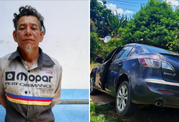 CAPTURARON A CONDUCTOR EBRIO QUE PROVOCÓ ACCIDENTE Y HUYÓ EN SAN SEBASTIÁN SALITRILLO, SANTA ANA