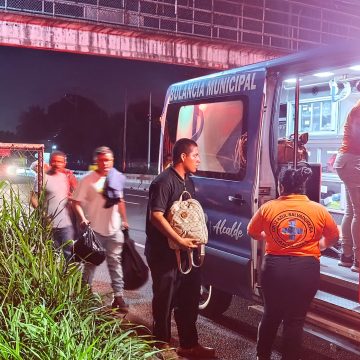MUJER RESULTA LESIONADA TRAS CAER DE UN BUS DE LA RUTA 202 EN SAN SEBASTIÁN SALITRILLO