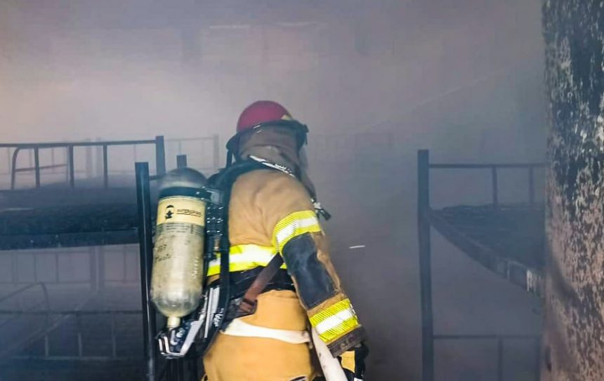 INCENDIO EN LA QUINTA BRIGADA DE INFANTERÍA EN SAN VICENTE FUE CONTROLADO SIN VÍCTIMAS QUE LAMENTAR
