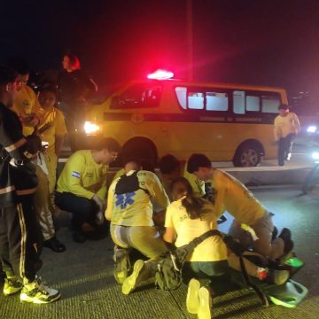 ACCIDENTE VIAL DEJA CINCO HERIDOS, INCLUIDOS DOS MENORES, EN SAN JUAN NONUALCO