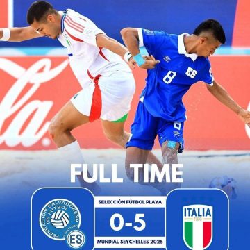 EL SALVADOR CAE ANTE ITALIA Y QUEDA FUERA DEL MUNDIAL DE FÚTBOL PLAYA