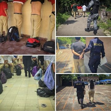 LAS AUTORIDADES CONFIRMARON EL ARRESTO DE MÁS DE UNA TREINTENA DE ESTUDIANTES EN SAN SALVADOR.