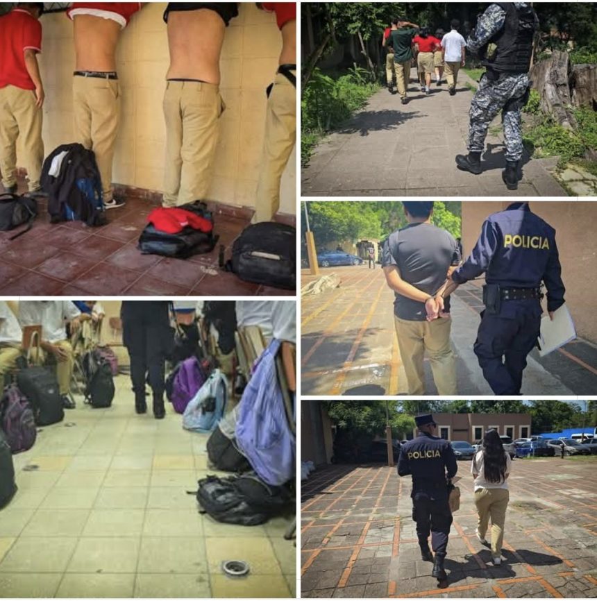 LAS AUTORIDADES CONFIRMARON EL ARRESTO DE MÁS DE UNA TREINTENA DE ESTUDIANTES EN SAN SALVADOR.
