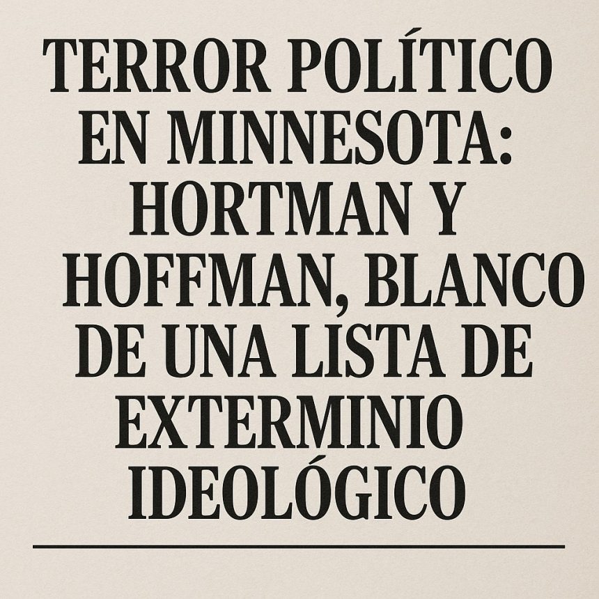 TERROR POLÍTICO EN EE.UU.: HORTMAN Y HOFFMAN, BLANCOS DE UNA LISTA DE EXTERMINIO IDEOLÓGICO