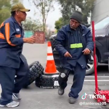 CONOZCA A LOS LLANTEROS 503 QUE ARRASAN EN TIKTOK CON BAILE Y HUMOR DESDE UNA LLANTERÍA EN EE. UU.