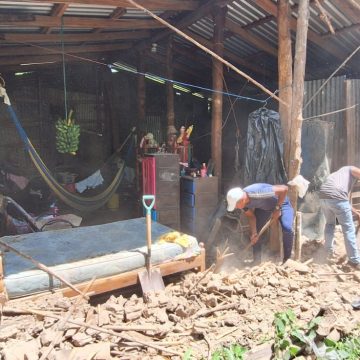 DESPLOME DE PARED DEJA NIÑA LESIONADA EN COLONIA DIVINA PROVIDENCIA 3, SAN VICENTE NORTE