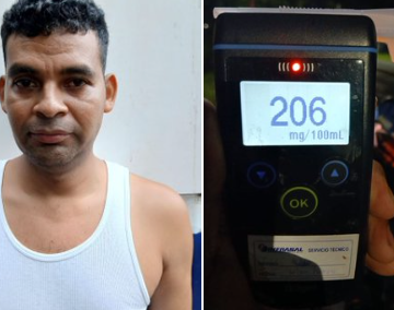 CONDUCTOR DETENIDO POR MANEJAR EN SENTIDO CONTRARIO Y CON ALTO NIVEL DE ALCOHOL EN SANTA ANA