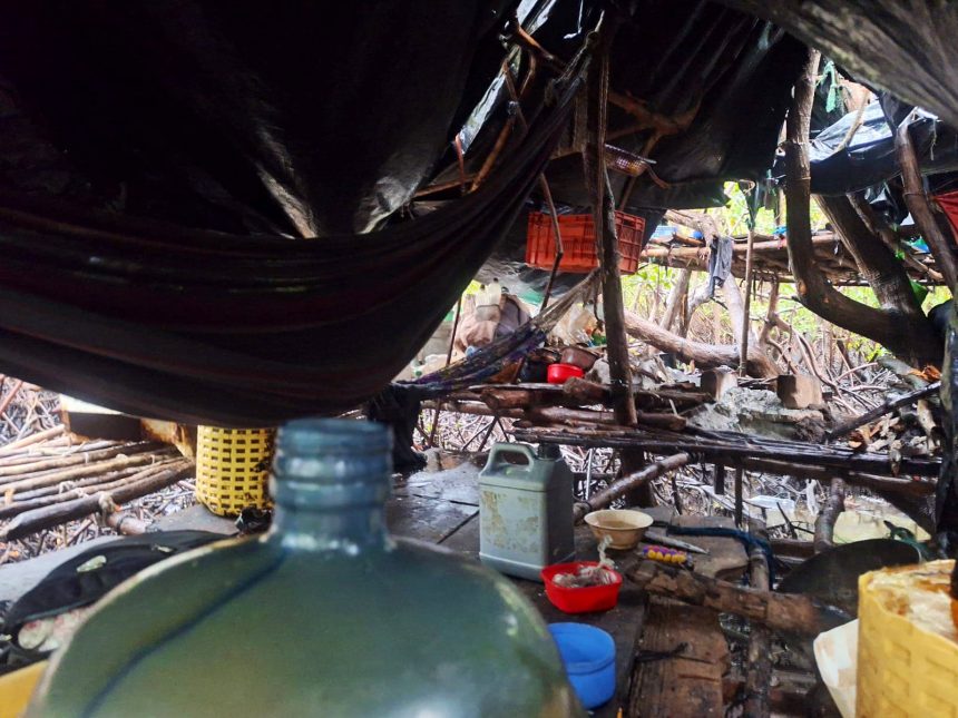 FUERZAS DE SEGURIDAD DESMANTELAN CAMPAMENTO CLANDESTINO DE LA 18S EN BAHÍA DE JIQUILISCO