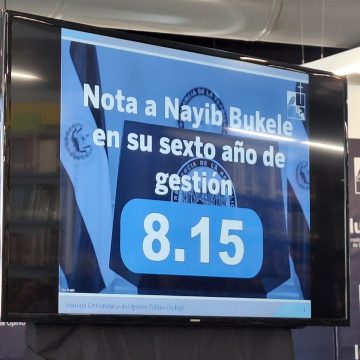 BUKELE OBTIENE CALIFICACIÓN DE 8.15 EN ENCUESTA DE LA UCA SOBRE SU SEXTO AÑO DE GOBIERNO