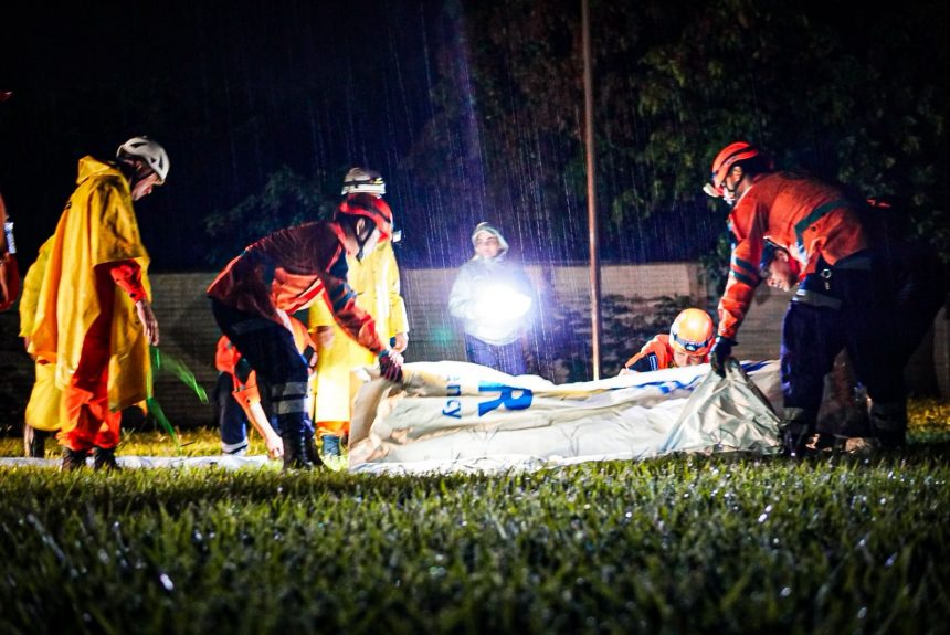 HABILITAN ALBERGUE TEMPORAL PARA AFECTADOS POR SISMOS EN SAN LORENZO, AHUACHAPÁN