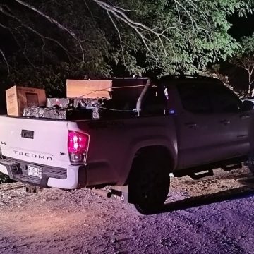 LOCALIZAN VEHÍCULO CON MERCADERÍA DE CONTRABANDO EN ZONA FRONTERIZA CON GUATEMALA