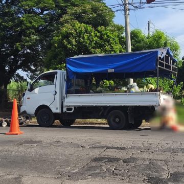 MOTOCICLISTA MUERE EN ACCIDENTE SOBRE CARRETERA LITORAL, JIQUILISCO, USULUTÁN