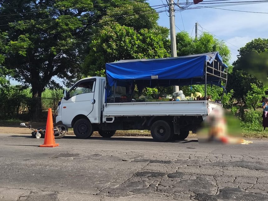 MOTOCICLISTA MUERE EN ACCIDENTE SOBRE CARRETERA LITORAL, JIQUILISCO, USULUTÁN