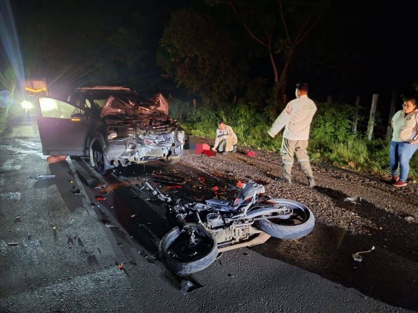 MOTOCICLISTAS IMPLICADOS EN GRAVES ACCIDENTES DE TRÁNSITO EN DIFERENTES ZONAS DE EL SALVADOR