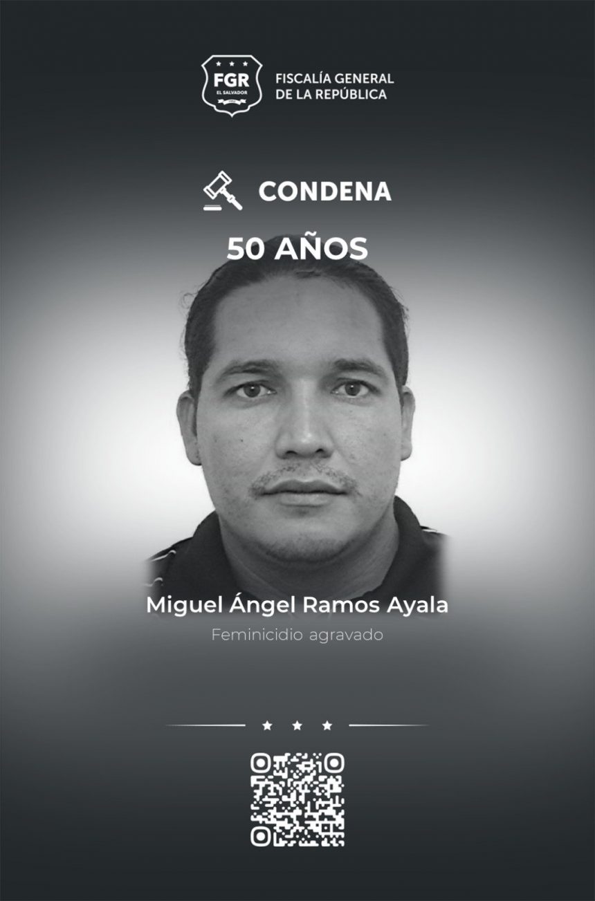 FGR LOGRA 50 AÑOS DE PRISIÓN PARA HOMBRE POR FEMINICIDIO AGRAVADO EN CHALATENANGO