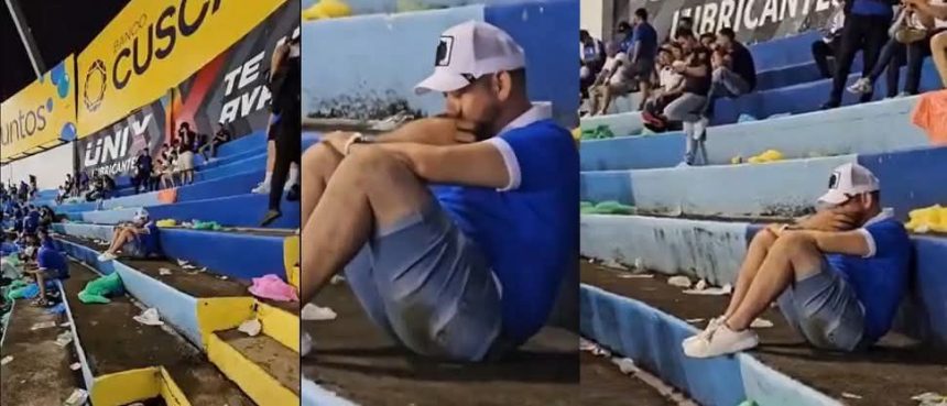 aficionado AFICIONADO ROMPE EN LLANTO TRAS DERROTA DE EL SALVADOR ANTE SURINAM