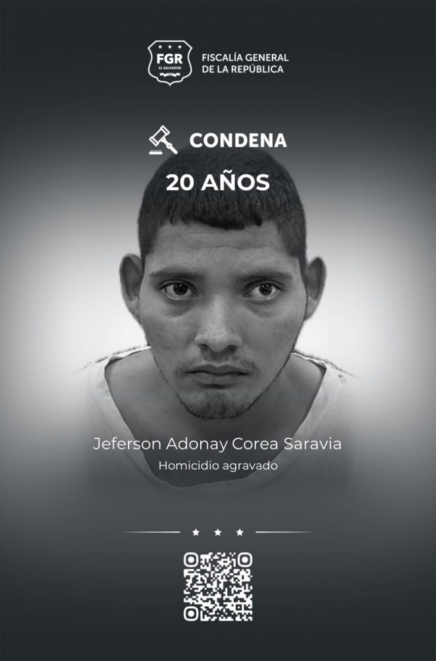 CONDENAN A 20 AÑOS DE CÁRCEL A HOMBRE POR ASESINATO EN SAN MIGUEL