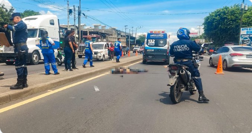 moto muerto MOTOCICLISTA MUERE EN ACCIDENTE DE TRÁNSITO EN CARRETERA A QUEZALTEPEQUE