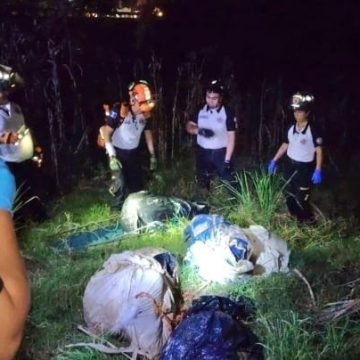 1 OCHO CADÁVERES LOCALIZADOS DENTRO DE BOLSAS PLÁSTICAS EN LA RUTA AL ATLÁNTICO, GUATEMALA