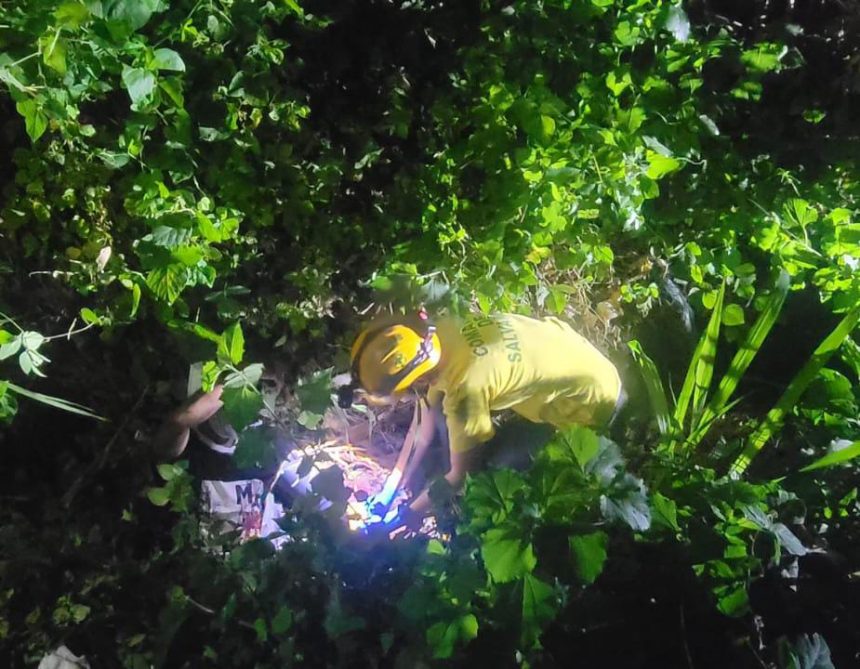 barranco 1 MOTOCICLISTA CAE A BARRANCA TRAS IMPACTAR CONTRA SEPARADORES EN CARRETERA LITORAL