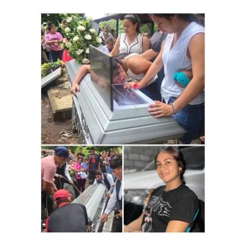 DAN EL ÚLTIMO ADIÓS A JOVEN FALLECIDA EN ACCIDENTE DE MOTOS EN USULUTÁN