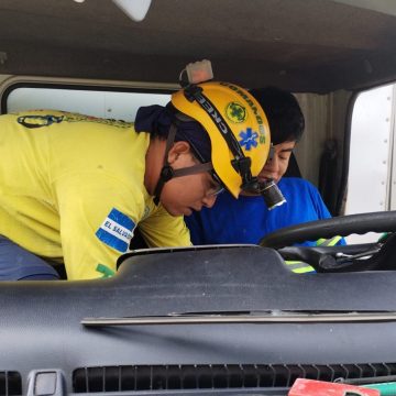 MÚLTIPLE ACCIDENTE DE TRÁNSITO EN LA TRONCAL DEL NORTE DEJA DOS LESIONADOS EN CIUDAD DELGADO