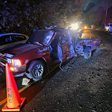 ACCIDENTE DE TRÁNSITO DEJA UN FALLECIDO Y CUATRO LESIONADOS EN CARRETERA APANECA–AHUACHAPÁN