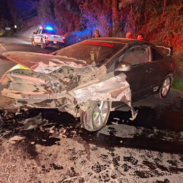 SANTA ANA; MUJER RESULTA LESIONADA TRAS ACCIDENTE DE TRÁNSITO EN CARRETERA ANTIGUA A SAN SALVADOR