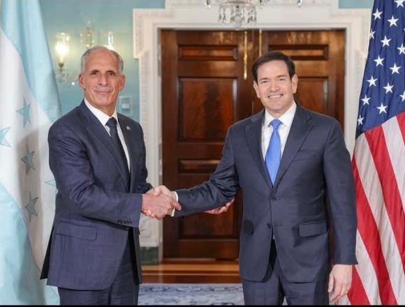 MARCO RUBIO RECIBIÓ EN WASHINGTON AL PRESIDENTE ELECTO DE HONDURAS, TITO ASFURA