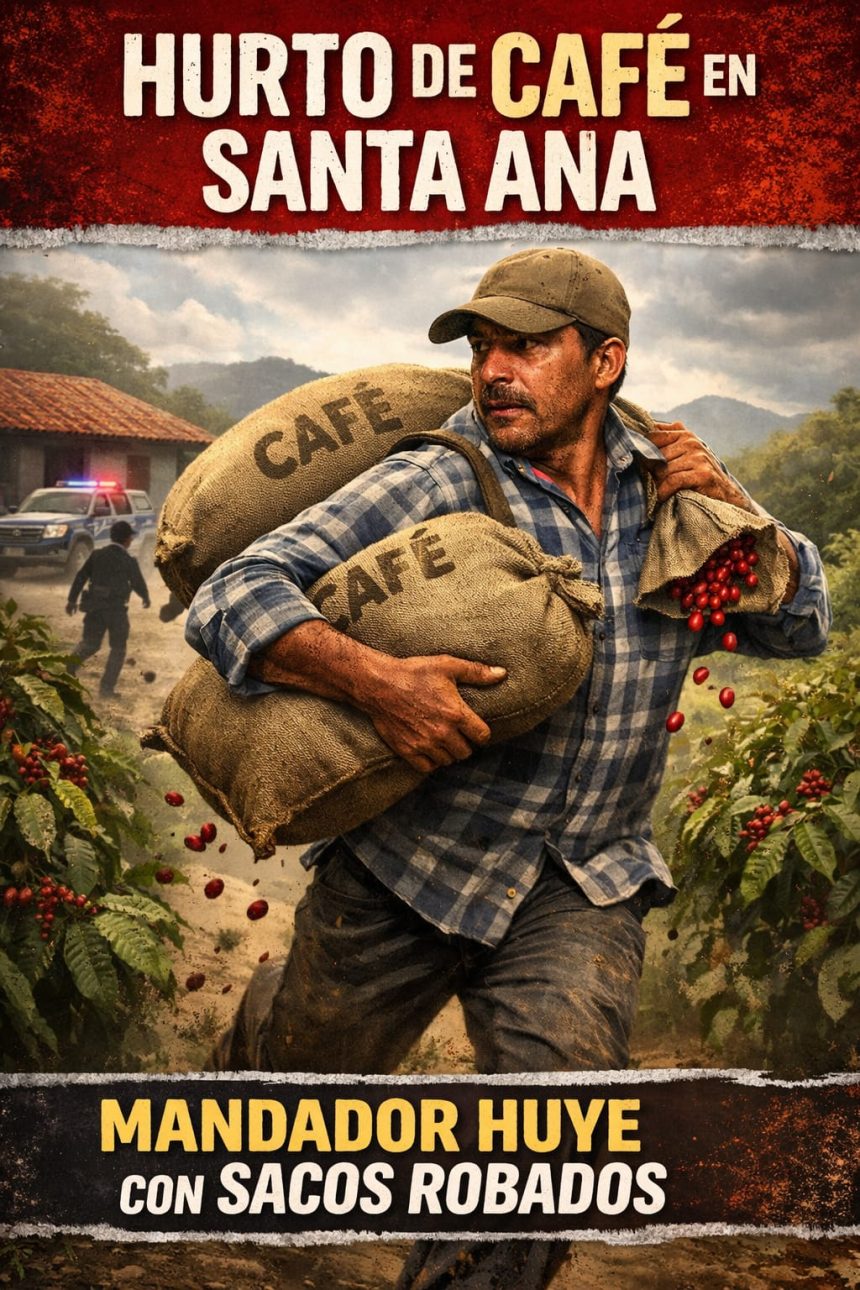 MANDADOR DE FINCA ENFRENTA PROCESO SUMARIO POR HURTO DE CAFÉ EN SANTA ANA