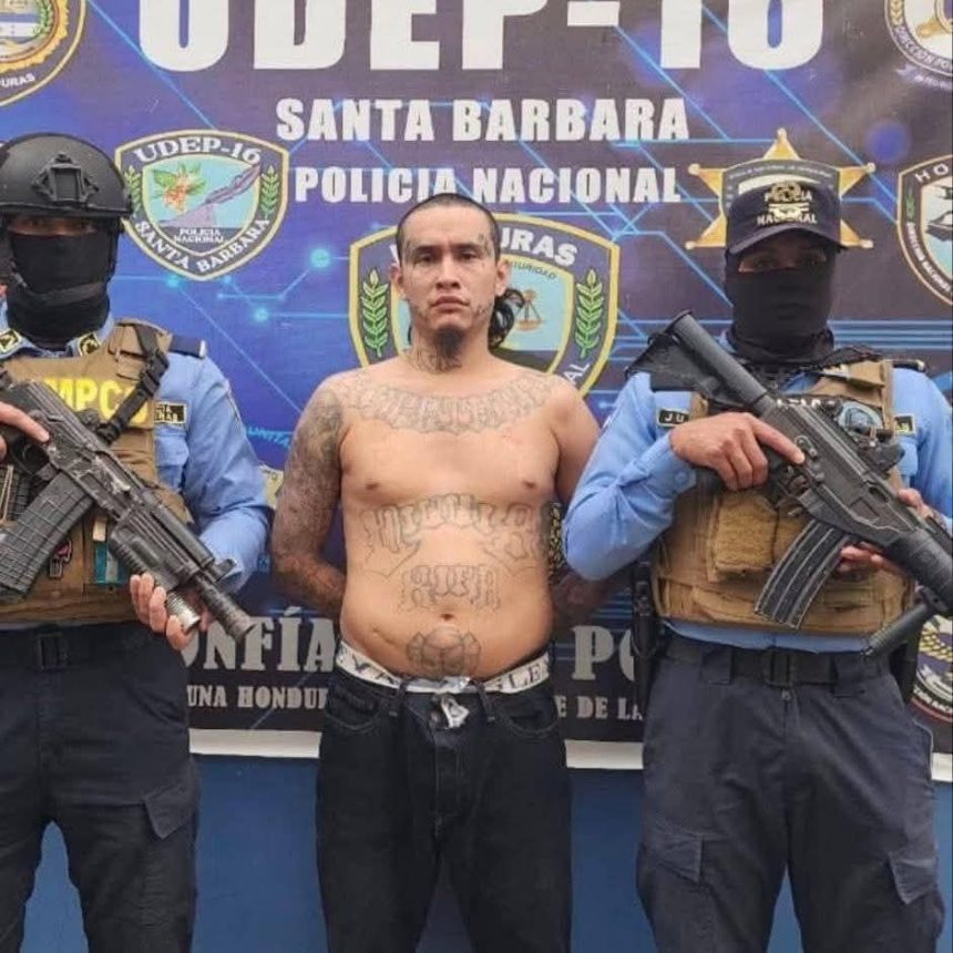 CAPTURAN EN HONDURAS A ALIAS “MORRO”, MIEMBRO DE LA PANDILLA 18