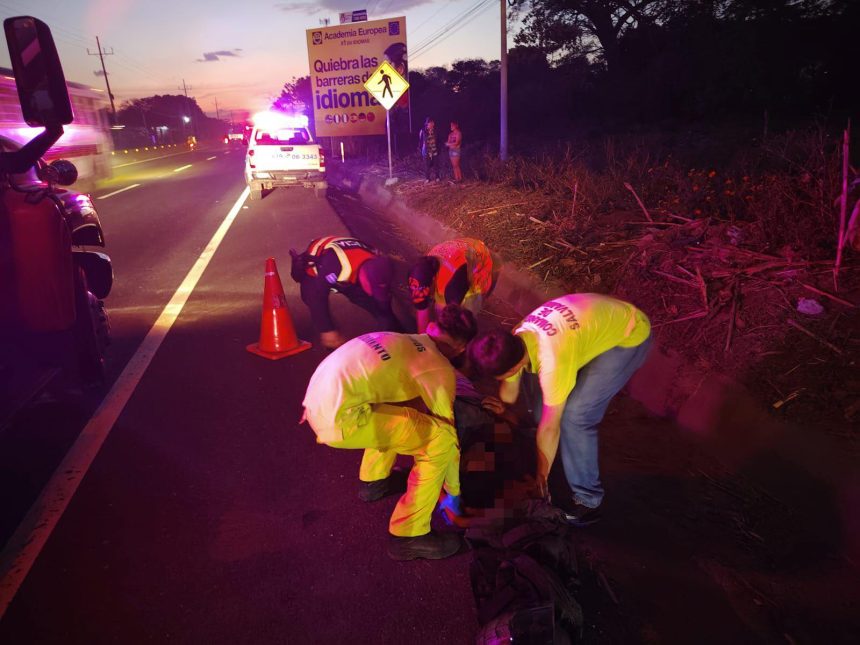 NIÑA DE DOS AÑOS RESULTA LESIONADA EN ACCIDENTE VIAL RUMBO A SONSONATE
