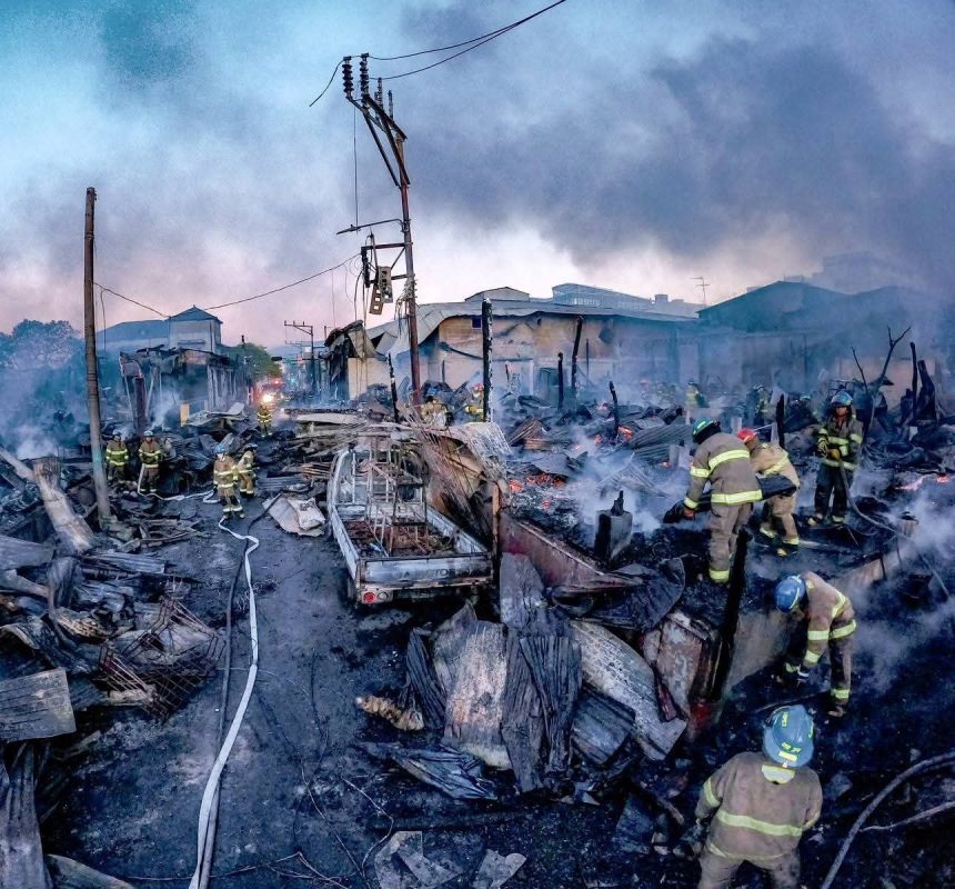 MUERE UN NIÑO Y DOS ADULTOS TRAS INCENDIO EN EL CENTRO HISTÓRICO DE SAN SALVADOR