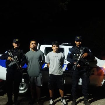 CAPTURAN A DOS SOSPECHOSOS DE HOMICIDIO EN SAN VICENTE