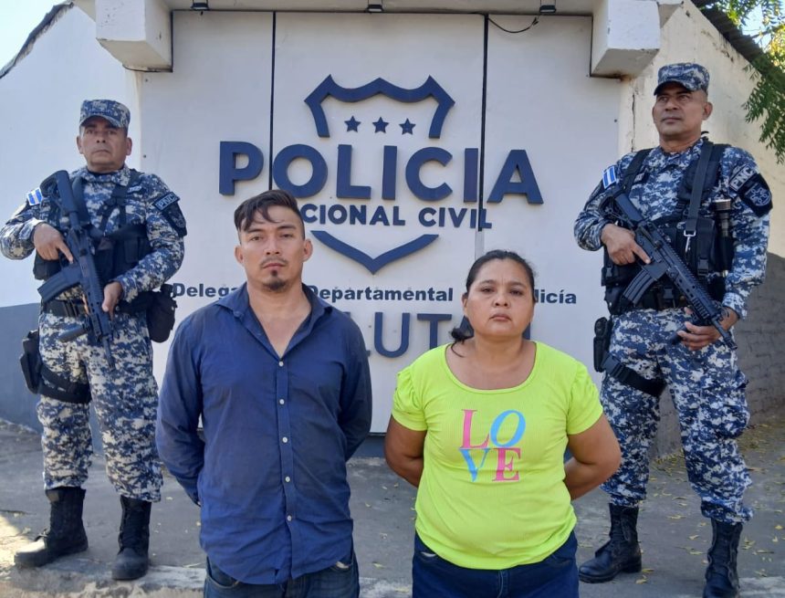 CAPTURAN A PAREJA ACUSADA DE HOMICIDIO OCURRIDO EN USULUTÁN ESTE