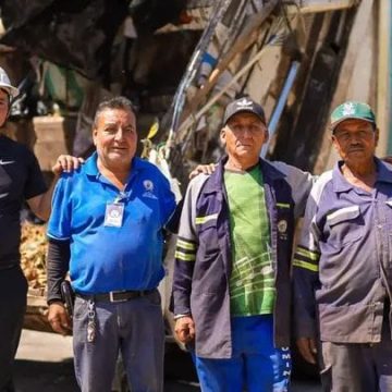 EMPLEADOS DEL TREN DE ASEO AUXILIAN A NIÑO CON CRISIS ASMÁTICA EN SANTA ANA