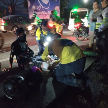 MOTOCICLISTA RESULTA LESIONADO TRAS COLISIÓN CON PICKUP EN LA TRONCAL DEL NORTE