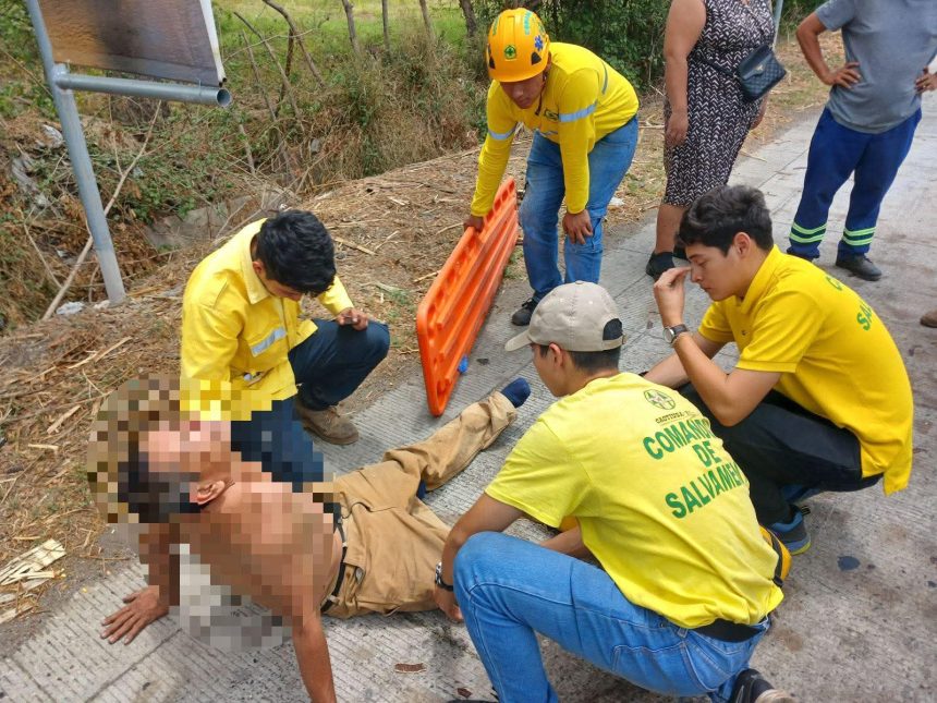 sonsonate HOMBRE RESULTA LESIONADO TRAS INCIDENTE VIAL EN CARRETERA A SONSONATE