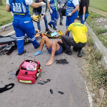 PERSONA LESIONADA EN ACCIDENTE DE TRÁNSITO EN PERIFÉRICO CLAUDIA LARS