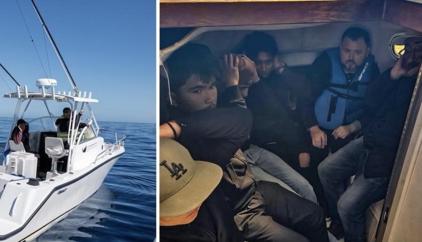 OCHO MIGRANTES MEXICANOS SON DETENIDOS EN LANCHA CERCA DE SAN DIEGO