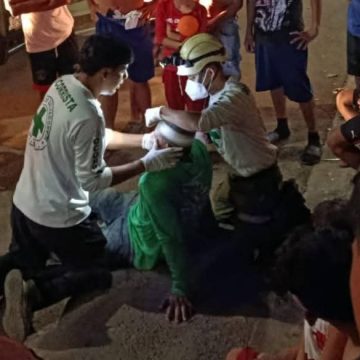 ATIENDEN A HOMBRE LESIONADO EN COLONIA EMANUEL, SANTA ANA