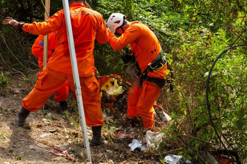 RESCATARON A UN HOMBRE TRAS CAER EN UNA QUEBRADA EN SAN SALVADOR