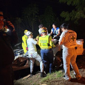 VIVO DE MILAGRO!!! HOMBRE RESULTA LESIONADO TRAS ACCIDENTE EN CARRETERA PANAMERICANA EN SANTA ANA