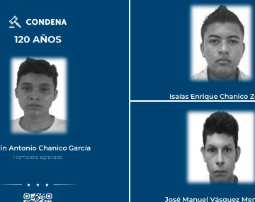 CONDENAN A TRES PANDILLEROS A 120 AÑOS DE PRISIÓN POR EL ASESINATO DE TRES ESTUDIANTES EN AHUACHAPÁN