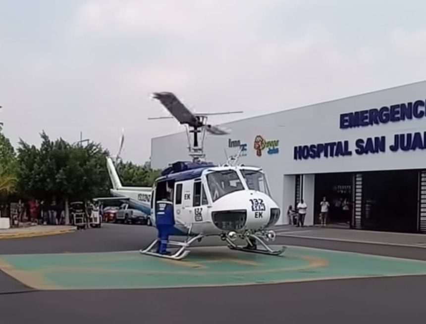 TRASLADARON EN HELICÓPTERO DEL SEM A MENOR LESIONADO TRAS EXPLOSIÓN EN COHETERÍA DE SANTA ANA