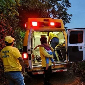 NIÑA RESULTA LESIONADA TRAS ACCIDENTE DE TRÁNSITO EN SONZACATE