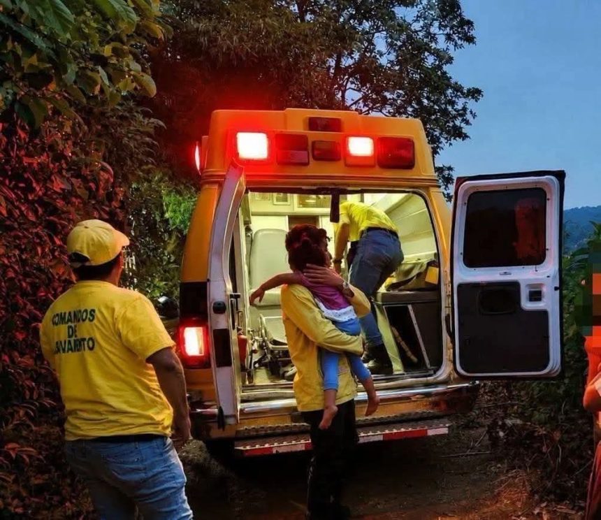 NIÑA RESULTA LESIONADA TRAS ACCIDENTE DE TRÁNSITO EN SONZACATE
