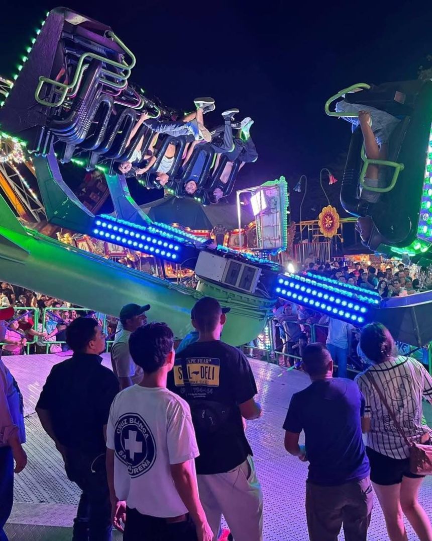 ACA 1 FALLA MECÁNICA EN JUEGO DE FERIA GENERÓ EMERGENCIA Y MOVILIZÓ A EQUIPOS DE RESCATE EN ACAJUTLA,SONSONATE