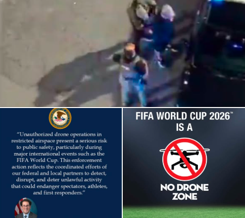 drom INMIGRANTE ES DETENIDO POR OPERAR UN DRON EN ZONA RESTRINGIDA DEL MUNDIAL 2026 Y PODRÍA SER DEPORTADO