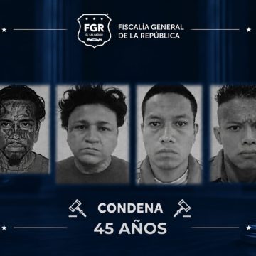 CONDENAN HASTA 45 AÑOS DE PRISIÓN A 25 INTEGRANTES DE PANDILLA QUE OPERABA EN CHALCHUAPA